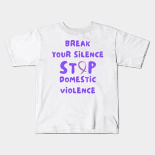 Domestic violence awareness Kids T-Shirt